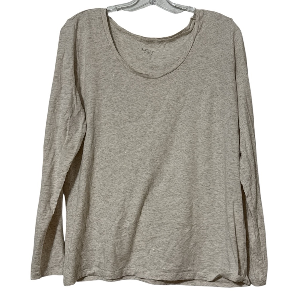 LOFT Tan Long Sleeve Top